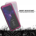 Wholesale Galaxy S10 Clear Dual Defense Case (Hot Pink)